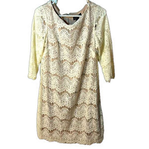 Jessica Howard Lace Dress Long Sleeve Size 10